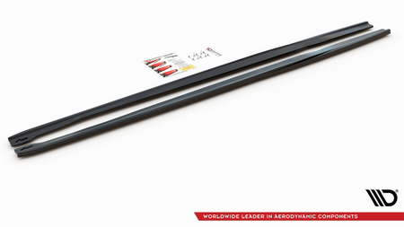 Diffuser Audi RS6 C7 Side Skirts v.2 Gloss Black