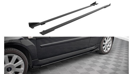 Diffuser Ford Fiesta VI ST Side Skirts Street Pro Black + Gloss Flaps