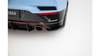 Splitter Hyundai Veloster N Mk2 Rear Side Street Pro Black-Red