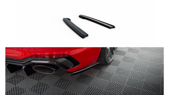 Splitter Audi RS4 B9 Avant Rear Side Gloss Black