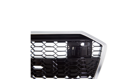 Grill Audi A6 C8 Silver & Gloss Black