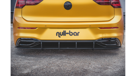 Diffuser Volkswagen Golf 8 Rear Racing Durability v.1 Black-Red