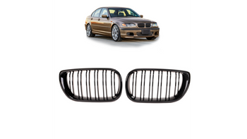Grill BMW 3 E46 Facelift Compact Dual Line Gloss Black