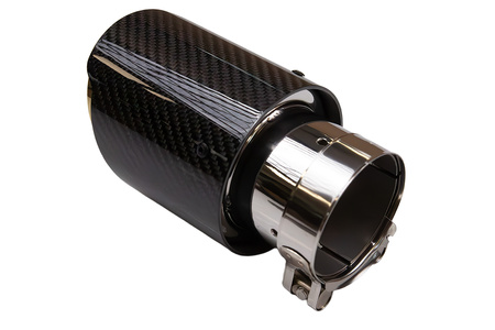 Exhaust 101mm Inlet 70mm Carbon Gloss