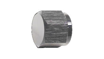 DeatschWerks 6AN Female Flare Cap - Anodized Matte Black