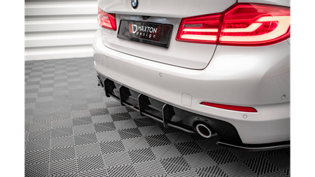 Diffuser BMW 5 G30 Rear Street Pro Black-Red