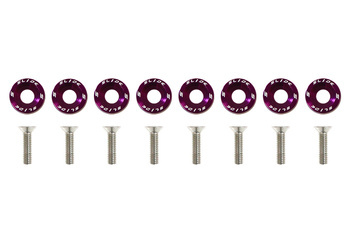 Universal screws M6x1.0 15mm SLIDE Purple