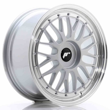 JR Wheels JR23 18x8 ET30-45 BLANK Hyper Silver w/Machined Lip