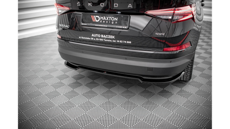 Splitter Skoda Kodiaq I Facelift Rear Central Gloss Black