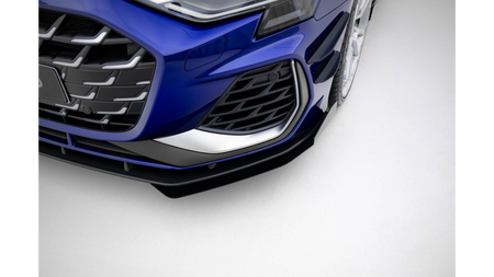 Splitter Audi A3 S-Line S3 8Y Facelift Front Street Pro Black-Red + Gloss Flaps