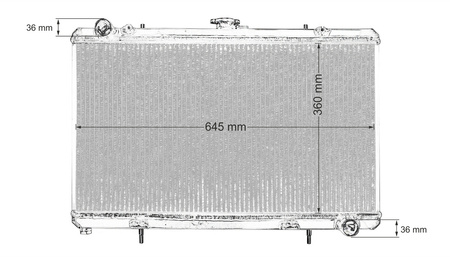 Sportowa Chłodnica Wody TurboWorks Nissan 200SX S13 50mm