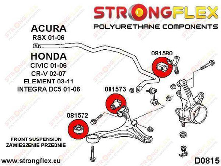 Front suspension bush kit SPORT