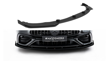 Splitter Mercedes-Benz AMG CLE 53 C236 Przód Street Pro Black-Red + Gloss Flaps