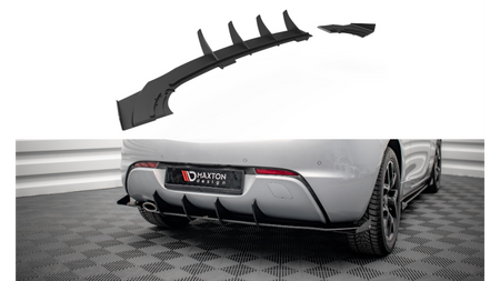 Diffuser Opel Astra GTC OPC-Line J Rear Valance Black + Gloss Flaps