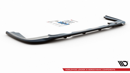 Splitter Peugeot Partner Long III Rear Central with Diffuser Gloss Black