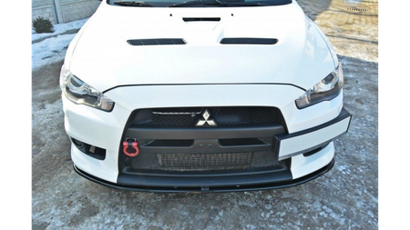 Splitter Mitsubishi Lancer Evo X Front v.2 Gloss Black