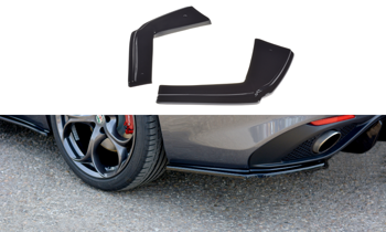 Splitter Alfa Romeo Giulia Veloce Tył Boczne Gloss Black