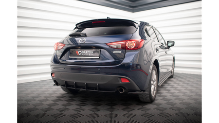 Splitter Mazda 3 III Rear Side Gloss Black