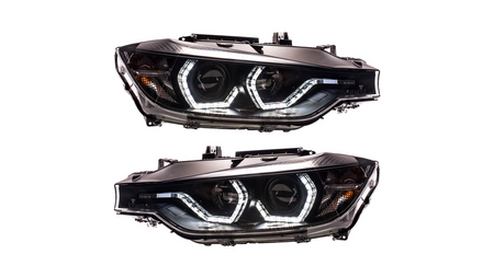 Lights BMW 3 F30 F31 Facelift Front DRL Black