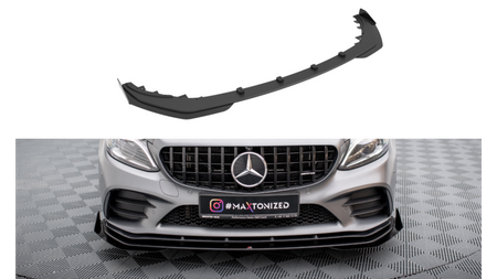 Splitter Mercedes-Benz C C205 C43 Facelift Front Pro + flaps Black