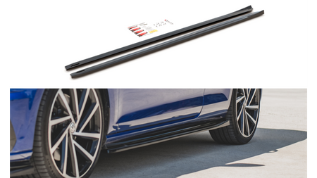 Diffuser Volkswagen Golf 7 Facelift R Side Skirts v.4 Gloss Black