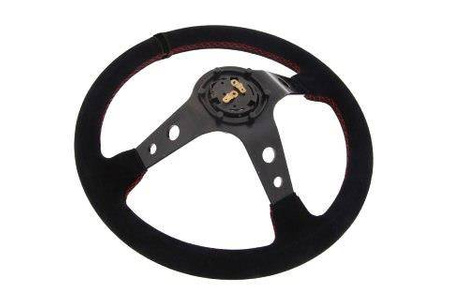 Steering wheel Pro 350mm offset:80mm Suede Black