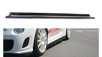 Diffuser Fiat 500 Abarth I Side Skirts Gloss Black