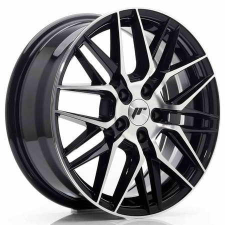 JR Wheels JR28 17x7 ET40 5x112 Gloss Black Machined Face