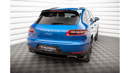 Splitter Porsche Macan I Tył Środkowy Gloss Black