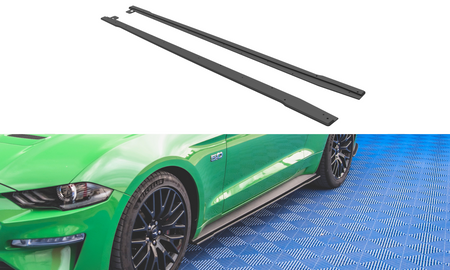 Diffuser Ford Mustang VI GT Facelift Side Skirts Street Pro v.1 Black