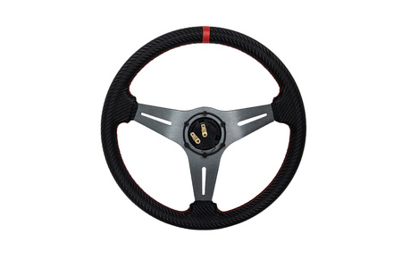 Kierownica Pro 350mm offset:20mm Carbon Red