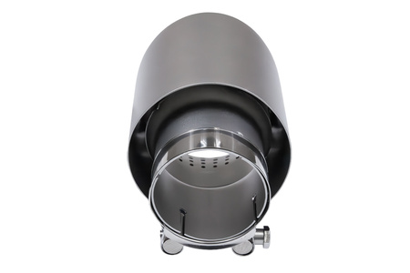 Końcówka tłumika 114mm wejście 70mm Szczotkowana