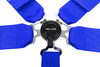 Racing seat belts Slide Quick 5p 3" Blue Approval SFI