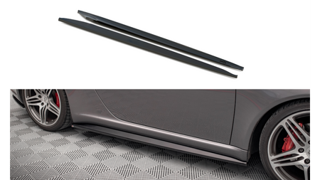 Diffuser Porsche 911 Carrera Carrera GTS 997 Facelift Side Skirts Gloss Black