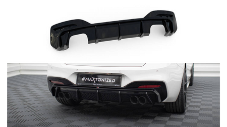 Diffuser BMW 1 F20 Facelift M-Pack Rear Valance Double Exhaust Version both side Gloss Black