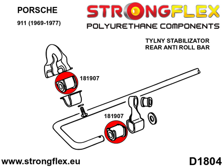 Rear anti roll bar bush SPORT