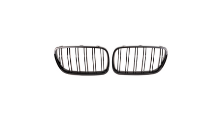 Grill sportowy podwójne żeberka Gloss Black BMW X3 E83 Facelift 2006-2010 USZKODZONY