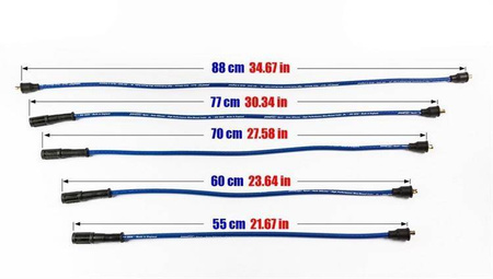 Przewody zapłonowe PowerTEC FIAT 131 132 ARGENTA REGATA 1.6 2.0L 72-87 Czerwone