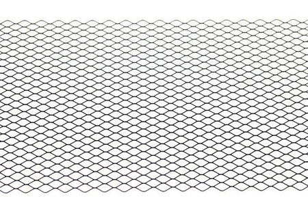 ALU mesh grill Diamond Black 120x20cm 12x7mm