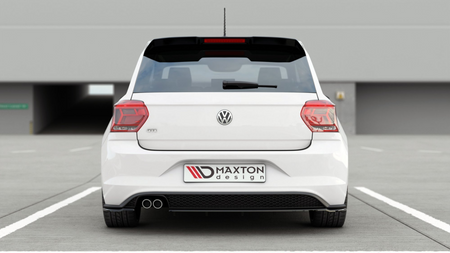 Splitter Volkswagen Polo VI GTI Rear Side v.2 Gloss Black