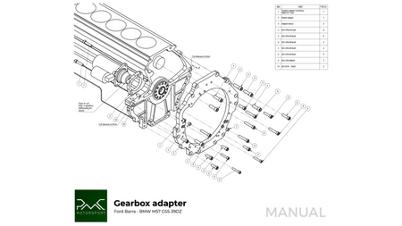 Gearbox Adapter Plate Ford Barra - Manual / Automatic DCT 8HP BMW