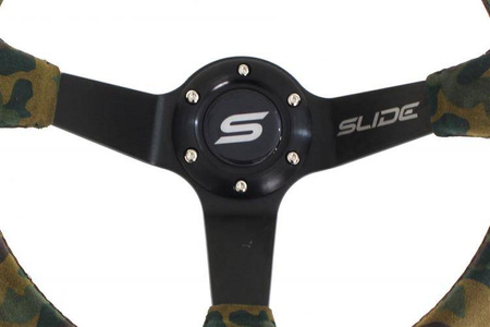 Steering wheel SLIDE 350mm offset:80mm Suede Camo