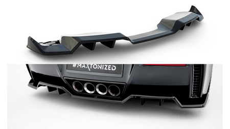 Splitter Chevrolet Corvette Z06 C7 Rear Central with Diffuser
