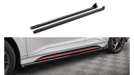 Side Skirts Hyundai Kona N Mk1 Flaps v.1 Gloss Black