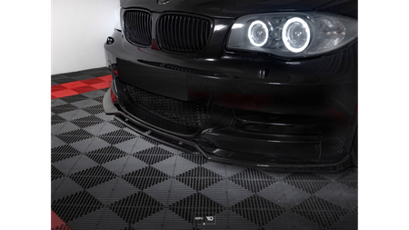 FRONT SPLITTER V.1 for BMW 1 E82 FACELIFT M-PACK Gloss Black