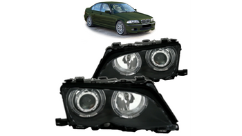 Lights BMW 3 E46 Front Black