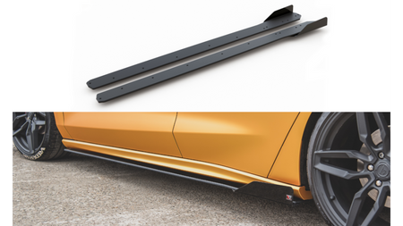 Diffuser Ford Focus IV ST ST-Line Side Skirts Racing Black + Gloss Flaps