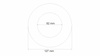 The muffler cap round 62mm 127mm