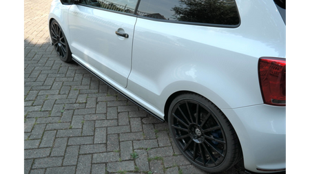 Diffuser Volkswagen Polo V R WRC Side Skirts Gloss Black