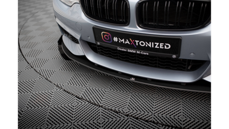 Splitter BMW 4 F32 F36 F33 M-Pack Przód Pro + flaps Black